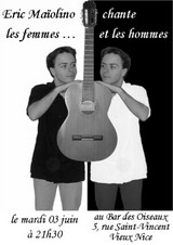 Eric Ma�olino chante les femmes ... et les hommes