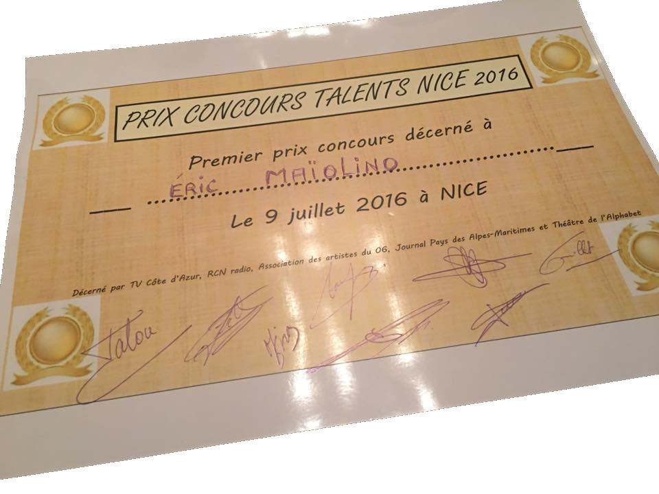 Diplome Nice Talent 2016