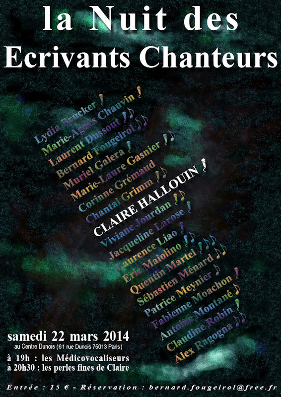 Nuit des Ecrivants Chanteurs