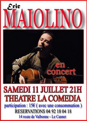 Eric Maïolino en concert à la Comédia